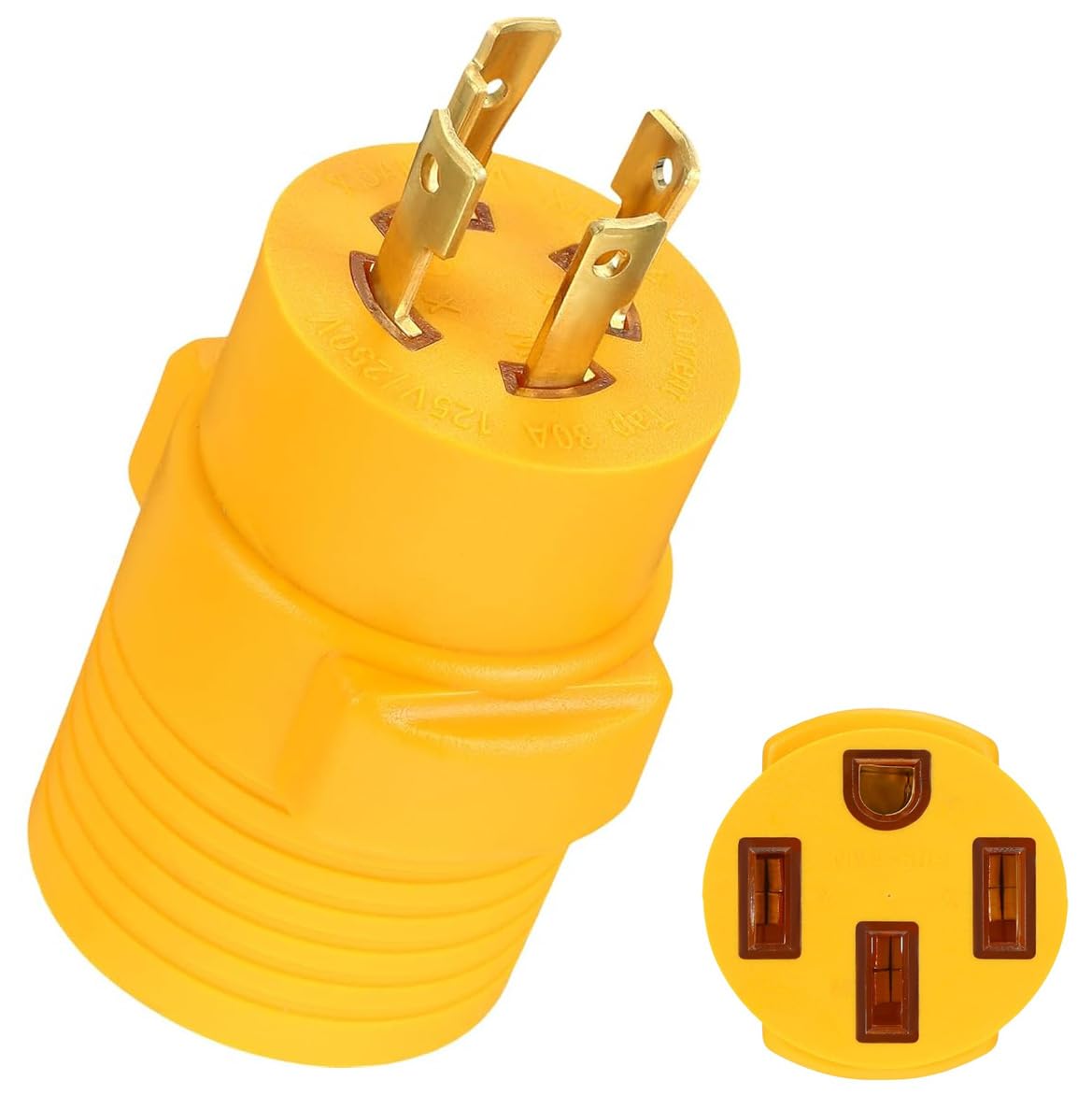 NEMA L14-30P to 14-50R Adapter, 30 Amp to 50 Amp Twist Locking EV Level 2